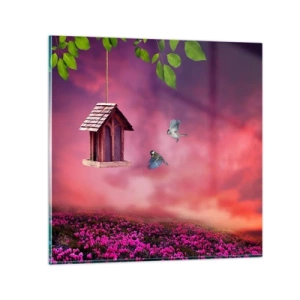 Obraz na skle - Pozvanie na večeru - 30x30 cm