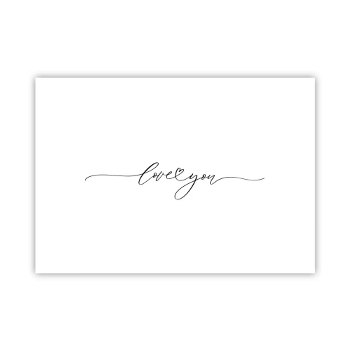 Plagát - Čierne na bielom - 100x70 cm