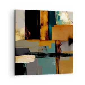 Obraz na plátne - Abstrakcia – svetlo a tieň - 60x60 cm