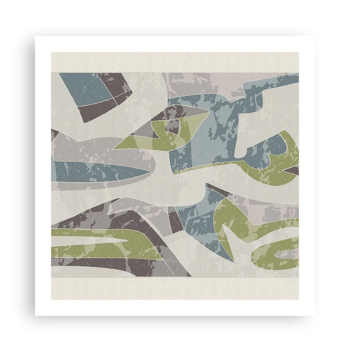 Plagát - Kompozícia za sklom - 60x60 cm