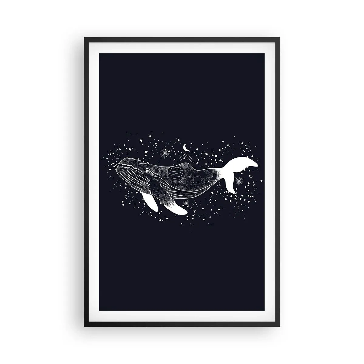 Plagát v čiernom ráme - V oceáne vesmíru - 61x91 cm