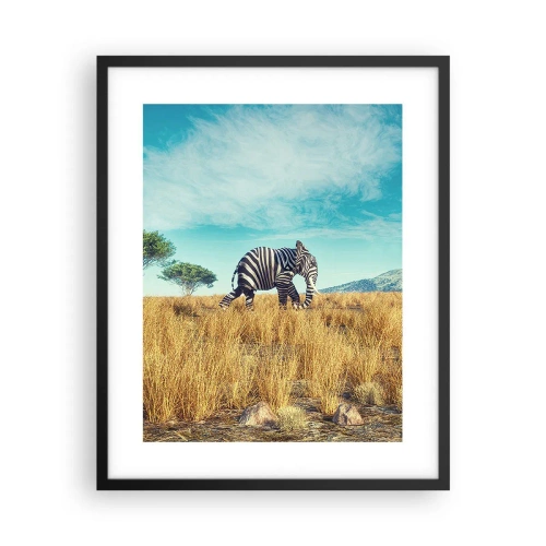 Plagát v čiernom ráme - Šedá už nie je v móde - 40x50 cm