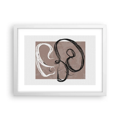 Plagát v bielom ráme - Kompozícia – hľadanie úplnosti - 40x30 cm