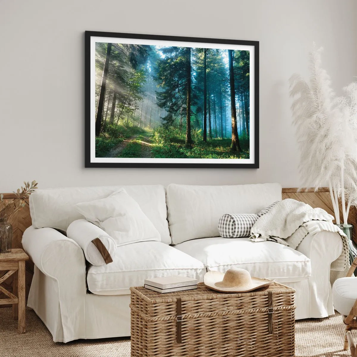 Plagát v čiernom ráme - Žiariaci za úsvitu - 70x50 cm