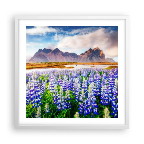 Plagát v bielom ráme - Sila a prísnosť vedľa miernosti - 50x50 cm