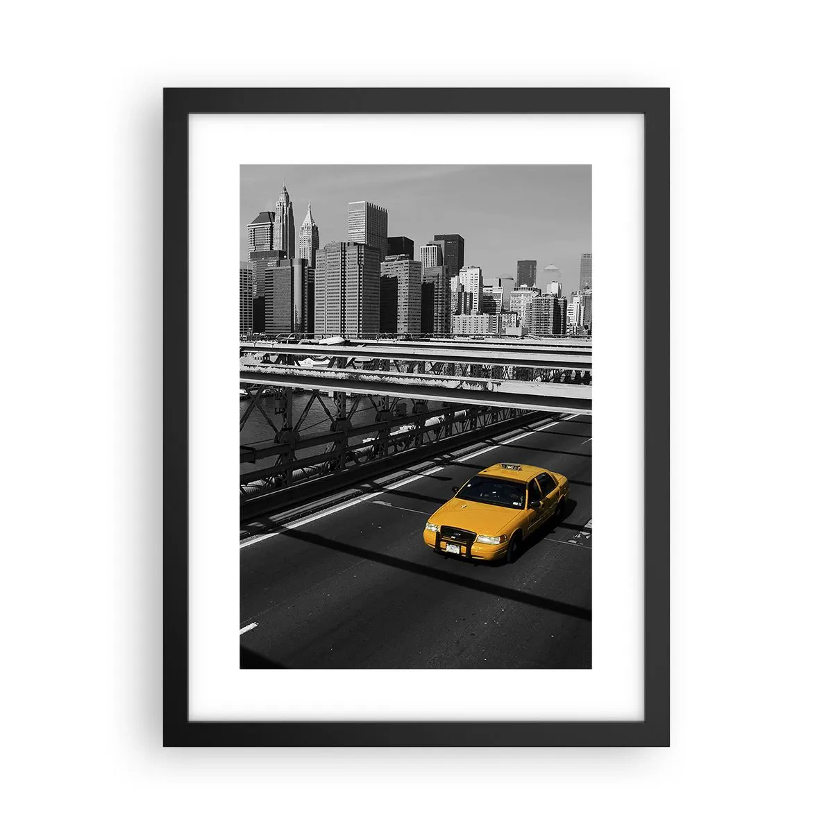 Plagát v čiernom ráme - Farba veľkomesta - 30x40 cm