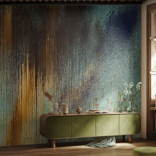 Fototapeta Standard Eco - Nenáhodná farebná kompozícia - Abstrakcia, Priemyselný, Maľovať - 400x280 cm