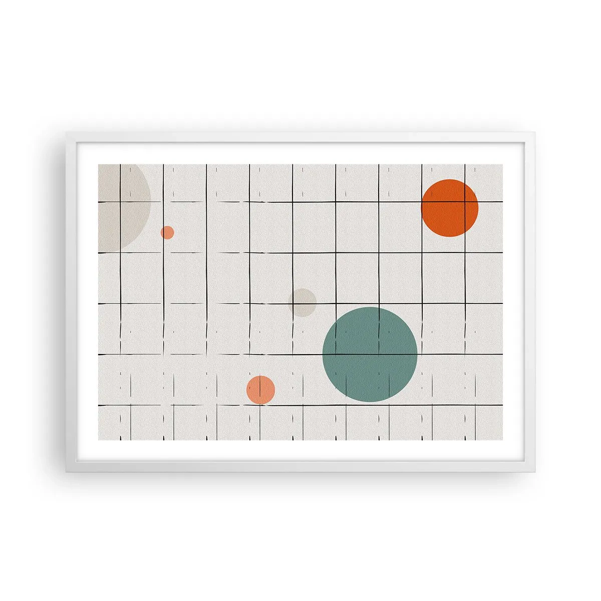 Plagát v bielom ráme - Uväznené. My alebo ony? - 70x50 cm