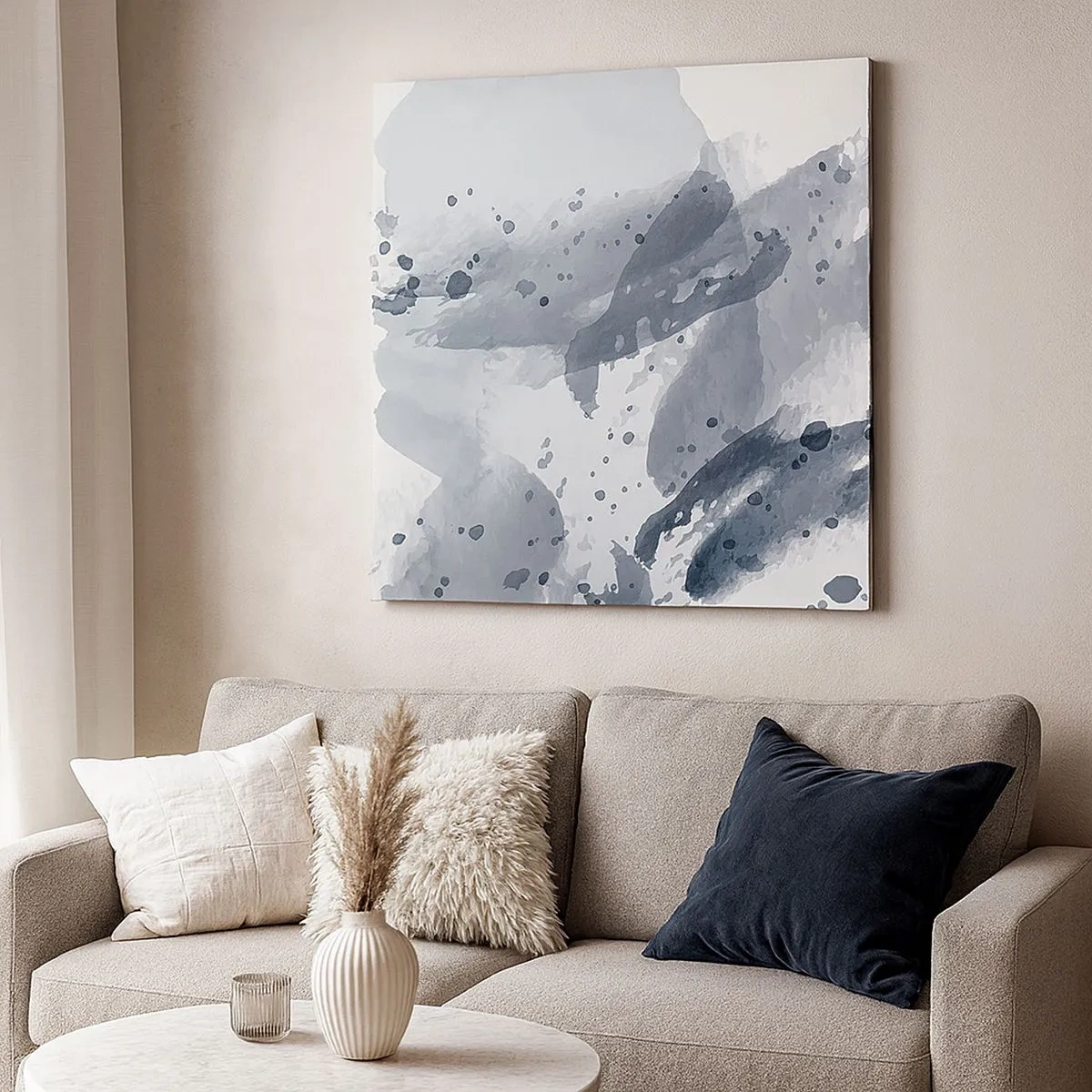 Obraz na plátne - Štúdia o povahe vody - 30x30 cm