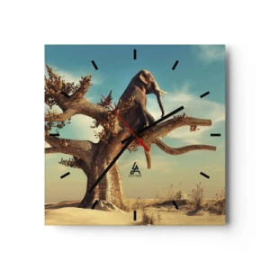 Nástenné hodiny - Nový uhol pohľadu - 30x30 cm