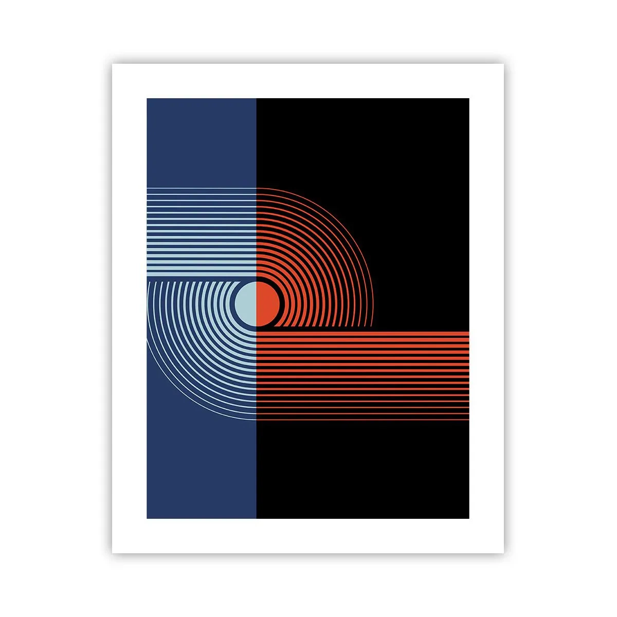 Plagát - V geometrickom objatí - 40x50 cm