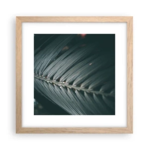 Plagát v ráme zo svetlého duba - Presnosť prírody - 30x30 cm