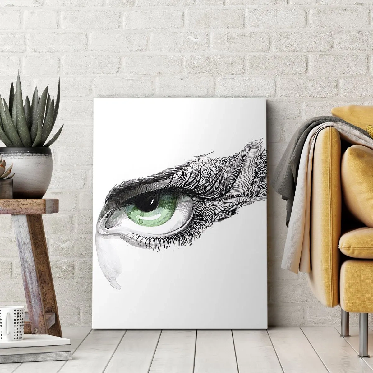 Obraz na plátne - Krásna a pripravená zaútočiť - 50x70 cm