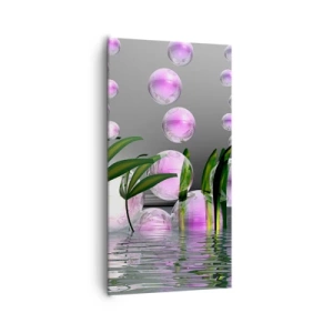 Obraz na plátne - Reflexná kompozícia ľahkosti a života - 65x120 cm