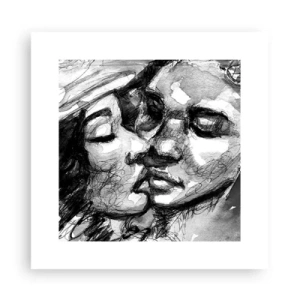 Plagát - Nežný okamih - 30x30 cm