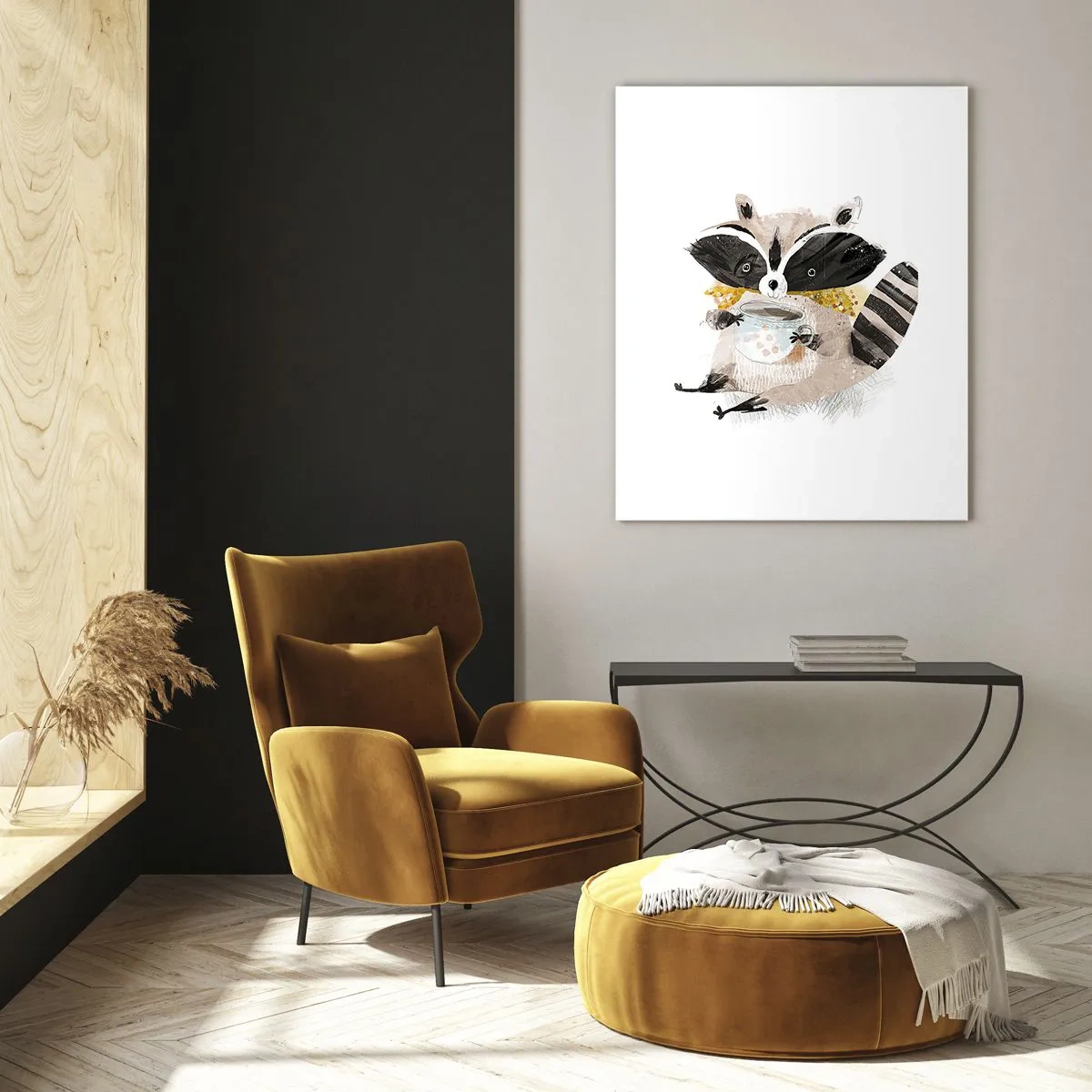 Obraz na skle - Môj priateľ mýval - 80x120 cm