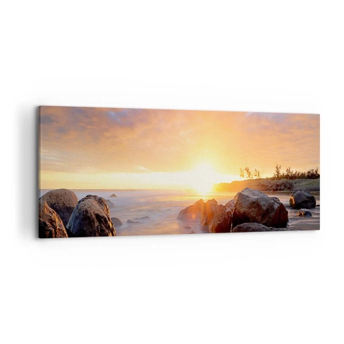 Obraz na plátne - Svetlý večerný vánok - 120x50 cm