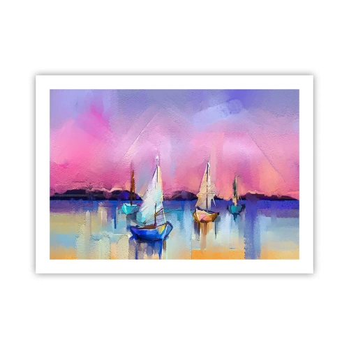 Plagát - Smer: široká voda - 70x50 cm