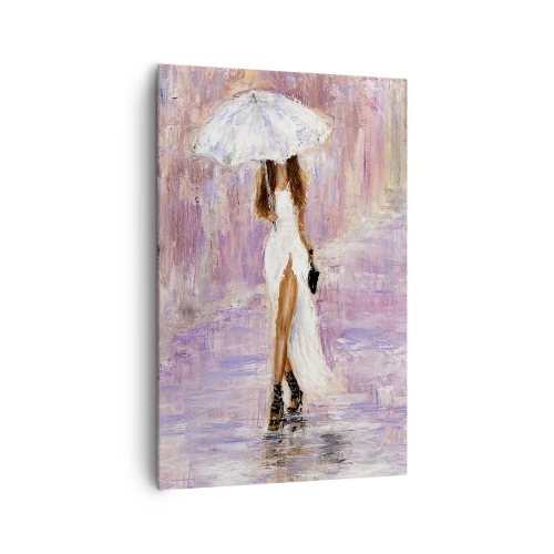 Obraz na plátne - V ľaliovom daždi - 80x120 cm