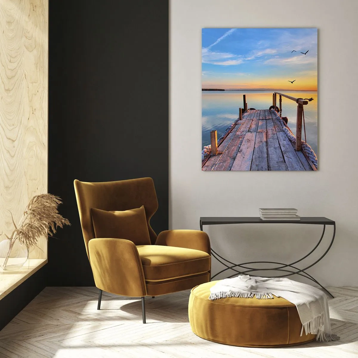 Obraz na skle - Ísť pred seba smerom k slnku - 50x70 cm