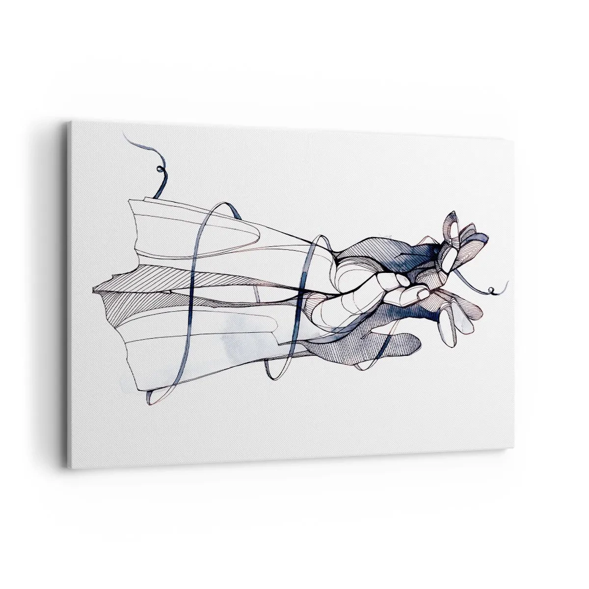 Obraz na plátne - Štúdia o dotyku - 120x80 cm