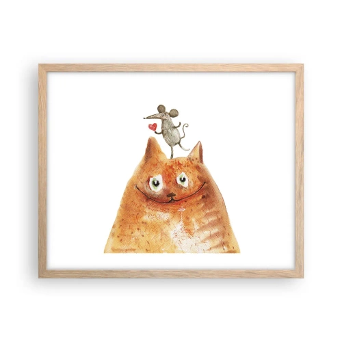 Plagát v ráme zo svetlého duba - Paradoxy lásky - 50x40 cm