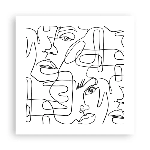 Plagát - V spletených emóciách - 40x40 cm