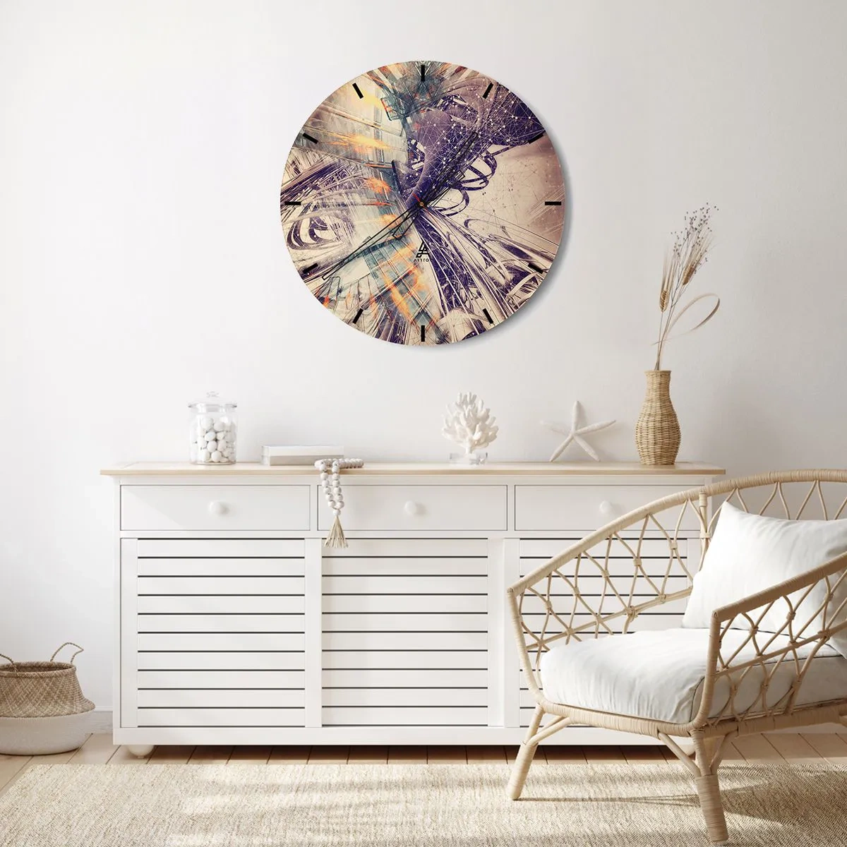 Nástenné hodiny - Vo veľkom zhone - 40x40 cm