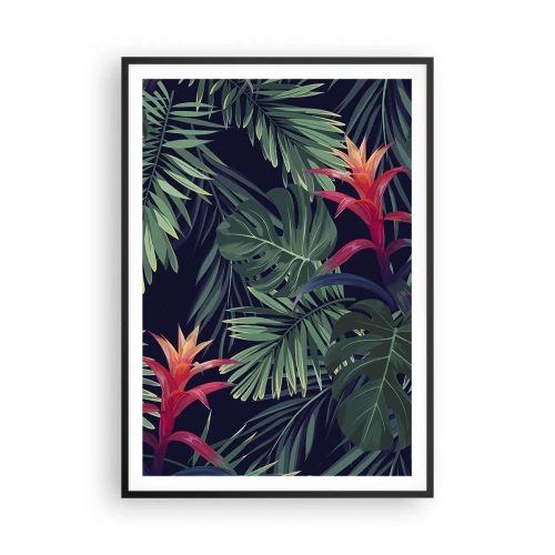 Plagát v čiernom ráme - Vzplanúť v zelenom - 70x100 cm