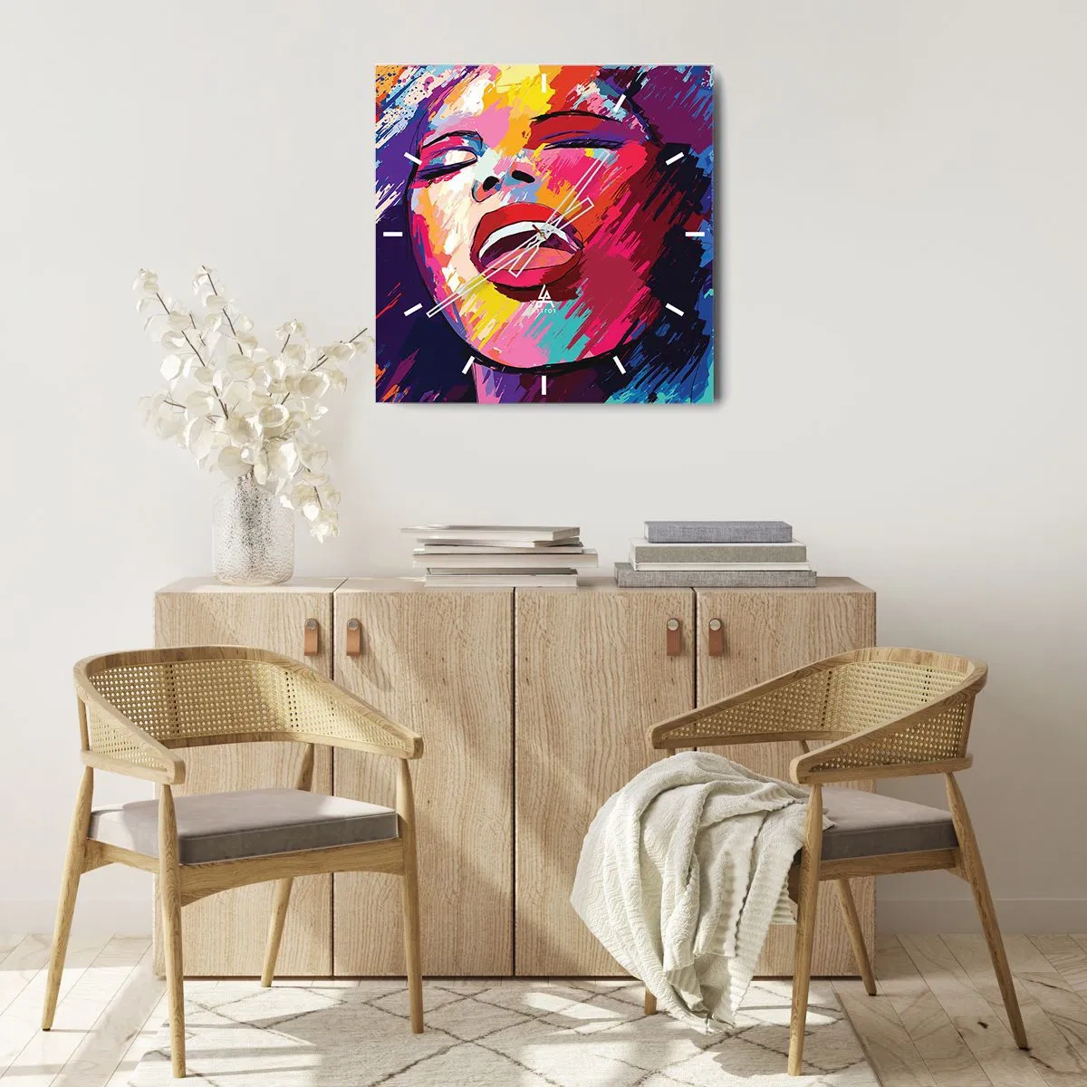 Nástenné hodiny - Vyspievať celý život - 40x40 cm