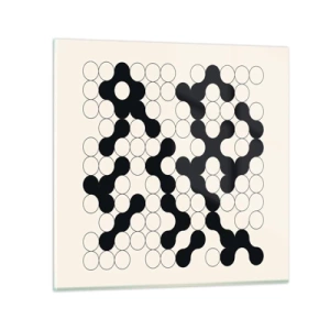 Obraz na skle - Čínska hra – variácia - 30x30 cm
