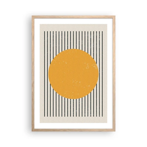 Plagát v ráme zo svetlého duba - Sila jednoduchosti - 50x70 cm