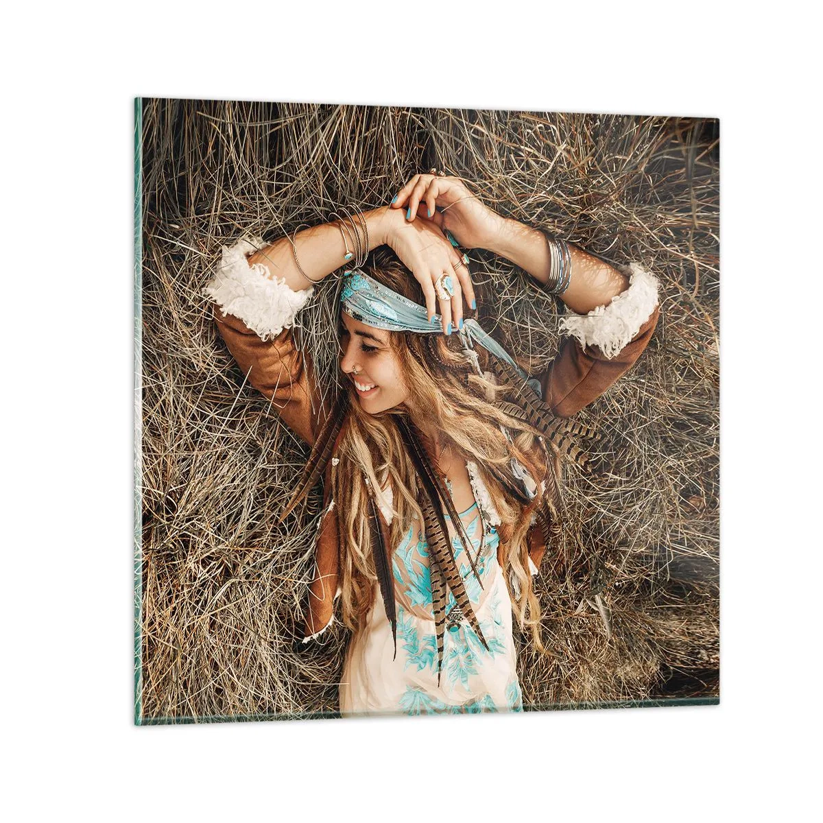 Obraz na skle - Na ceste do leta lásky - 70x70 cm