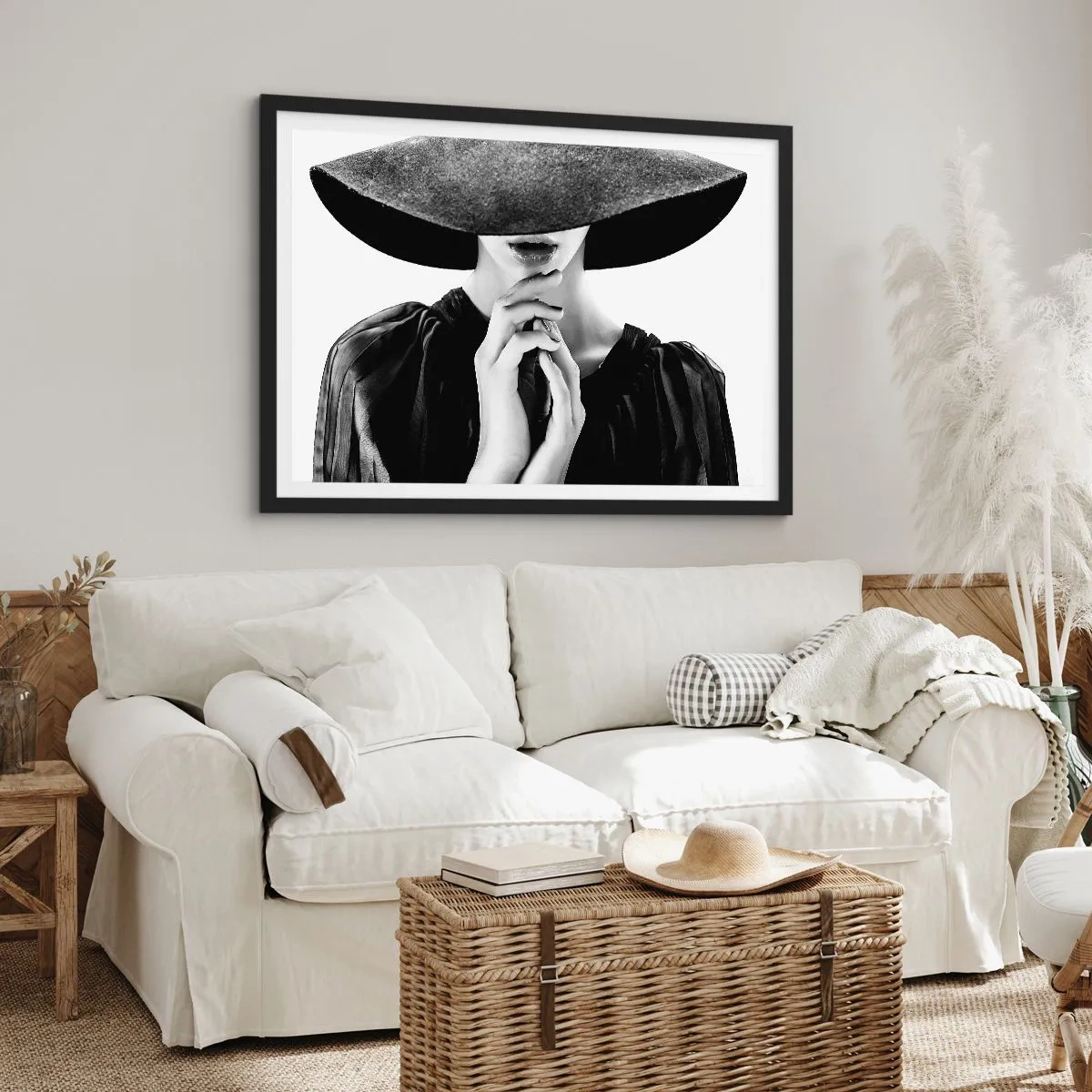 Plagát v čiernom ráme - Ukrytá krása - 100x70 cm