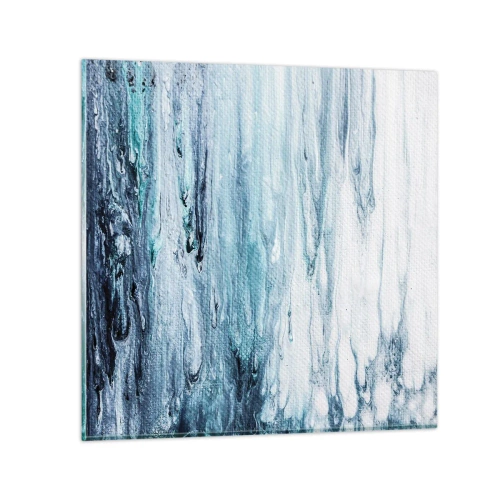 Obraz na skle - Modré cencúle - 30x30 cm