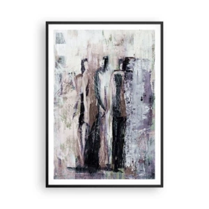 Plagát v čiernom ráme - Tajomná trojica - 70x100 cm