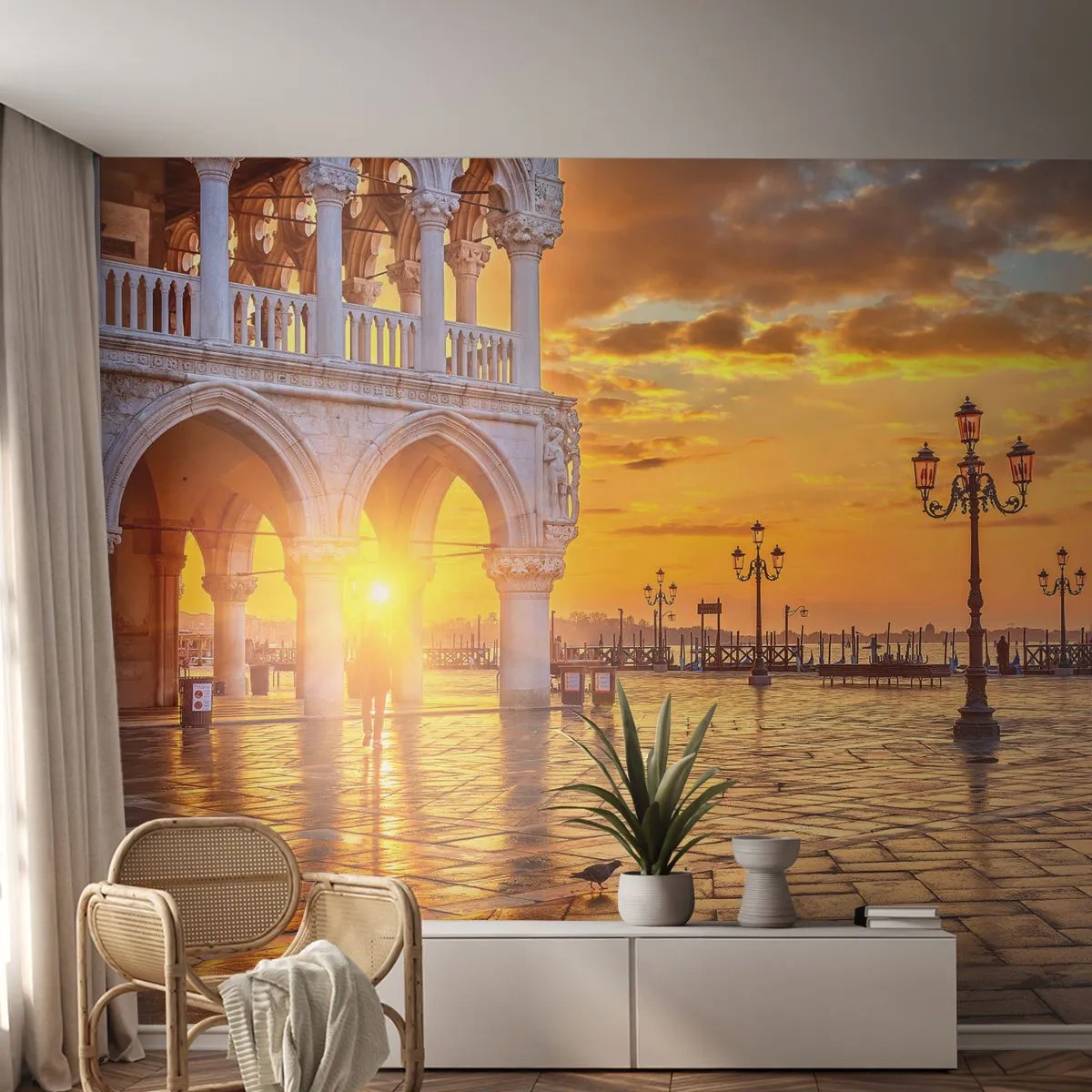 Fototapeta Premium Sand - Kde sú všetci? - Mesto, Benátky, Architektúra - 100x70 cm