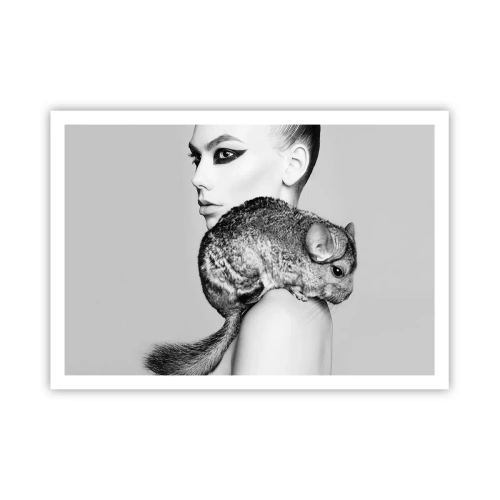 Plagát - Dáma s činčilou - 100x70 cm