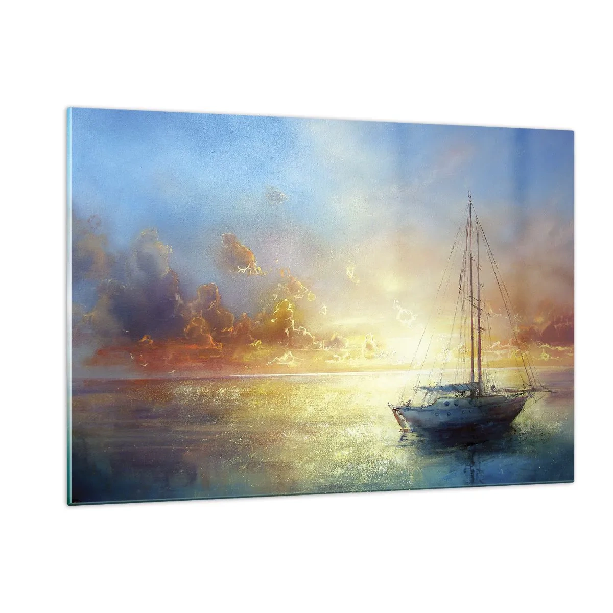 Obraz na skle - V zlatom zálive - 120x80 cm