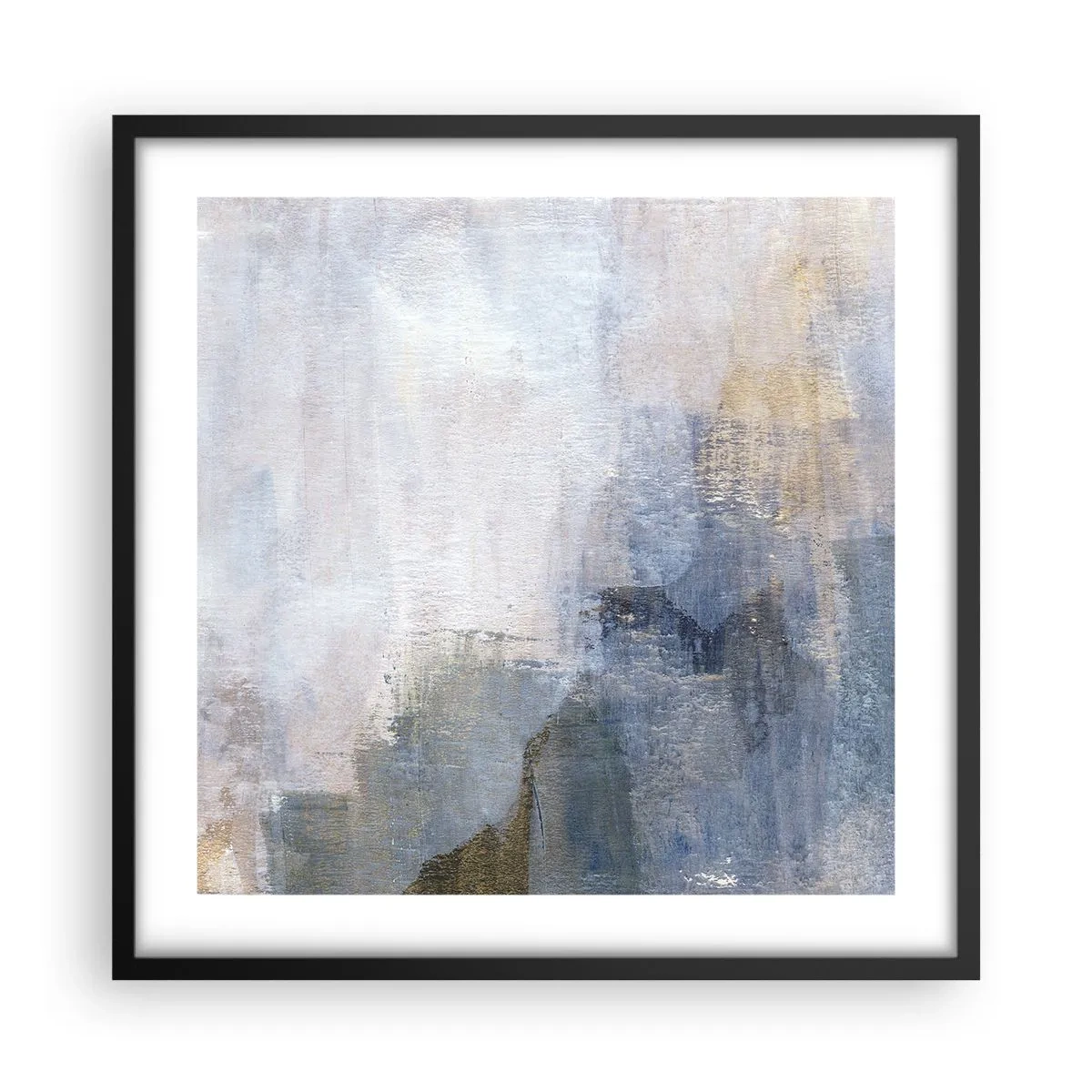 Plagát v čiernom ráme - Tóny a akordy farieb - 50x50 cm