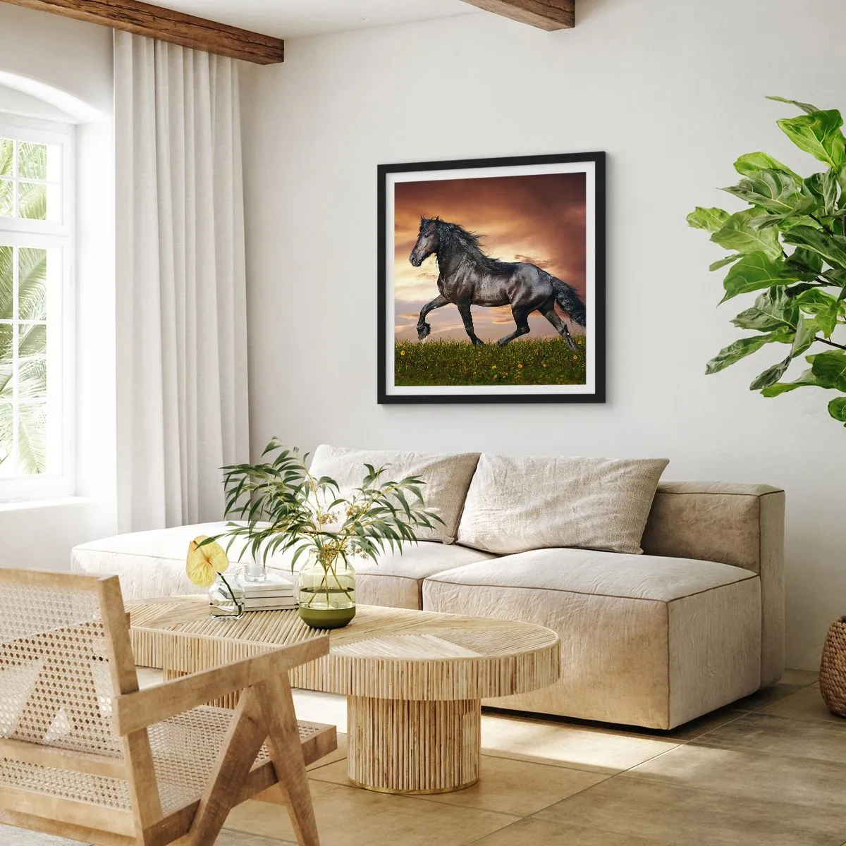 Plagát v čiernom ráme - Čierny knieža - 60x60 cm