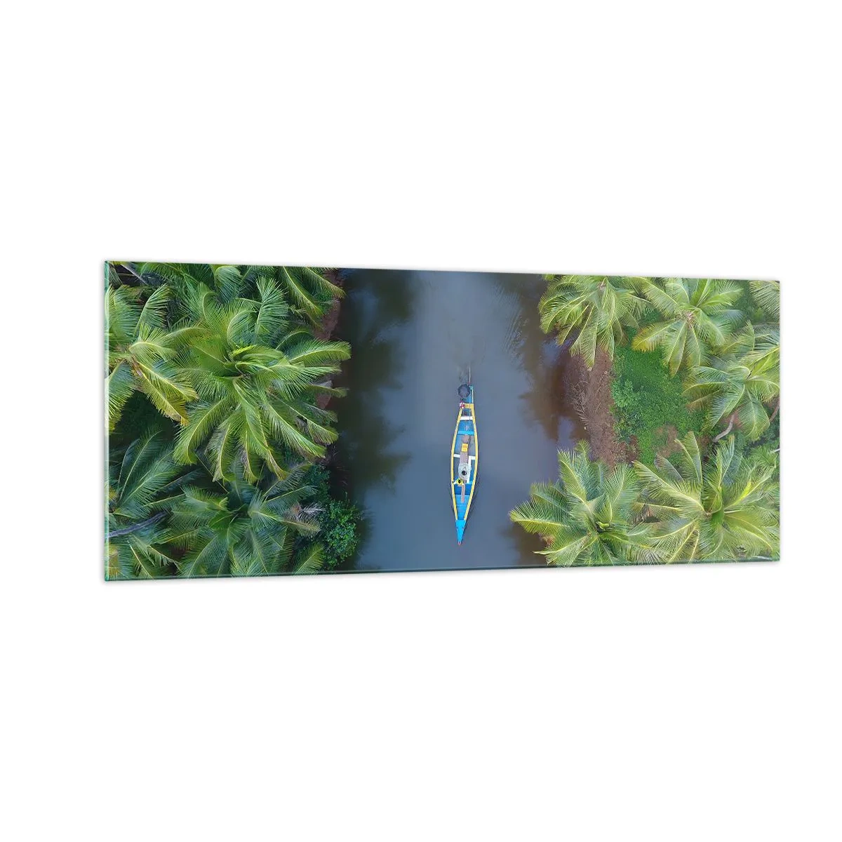 Obraz na skle - Na tropickom chodníku - 100x40 cm