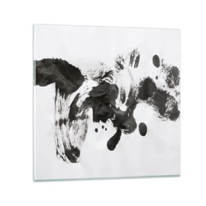 Obraz na skle - Metóda v šialenstve? - 30x30 cm