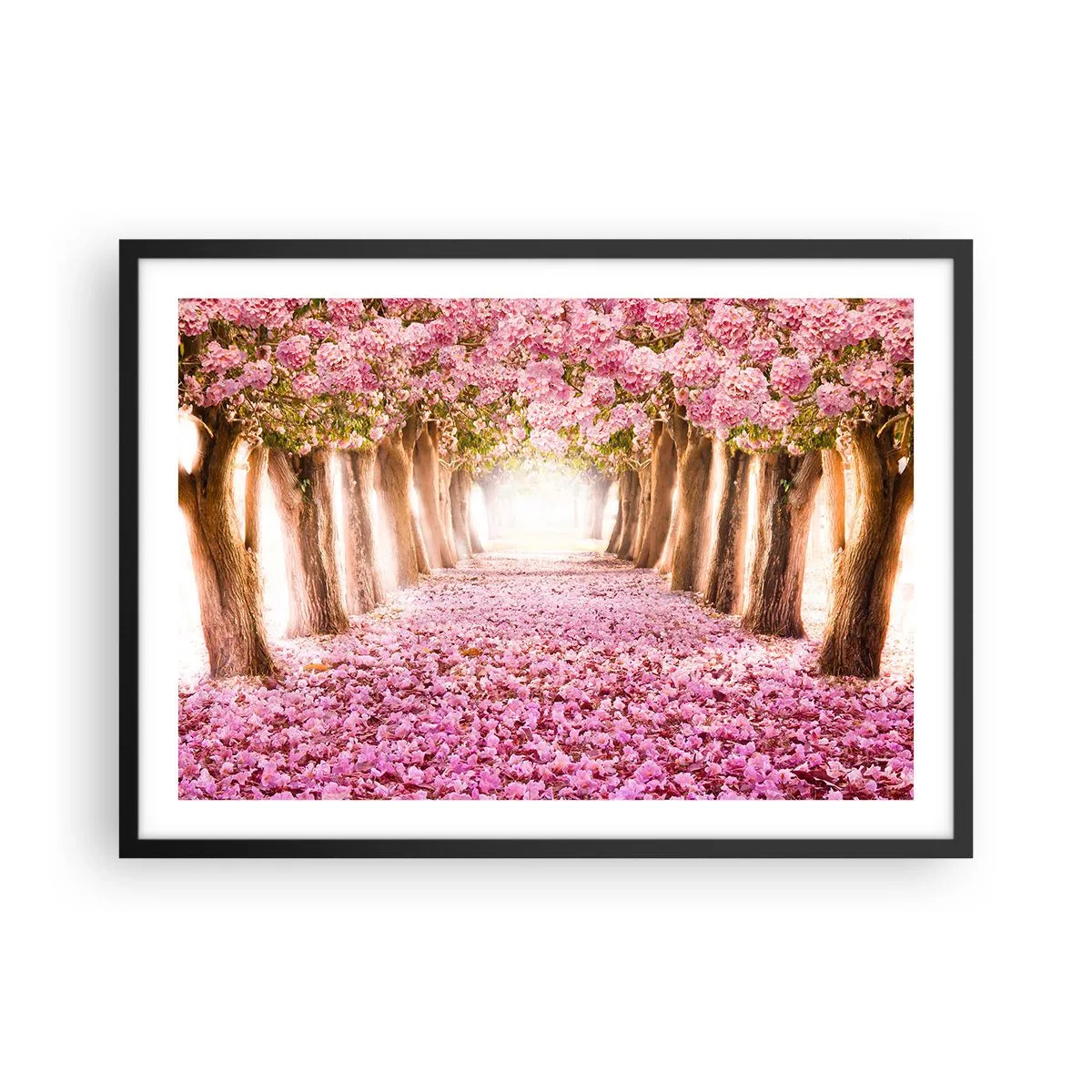 Plagát v čiernom ráme - Cesta do raja - 70x50 cm
