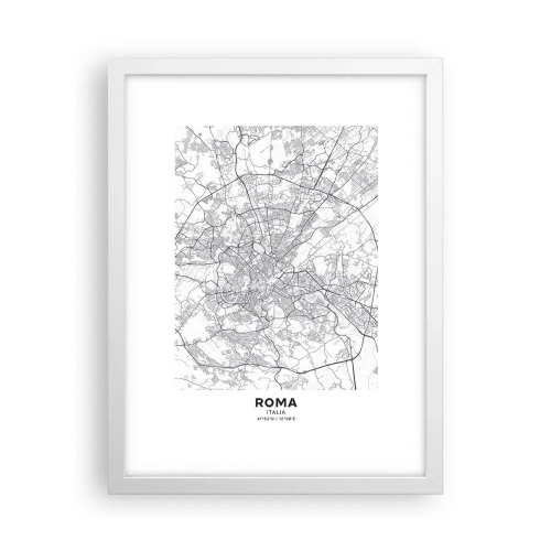 Plagát v bielom ráme - Rímsky kruh - 30x40 cm