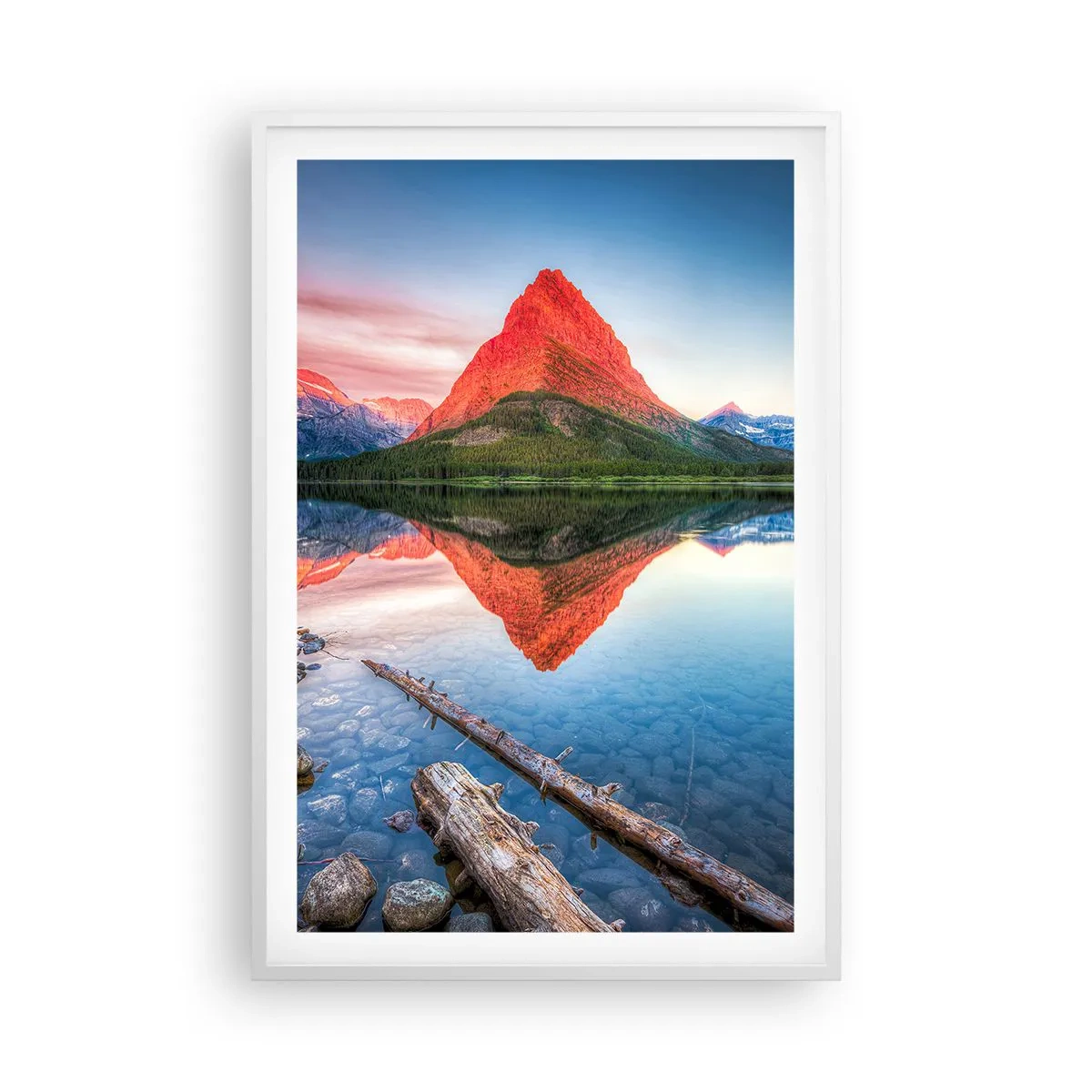 Plagát v bielom ráme - Teplo a chlad - 61x91 cm