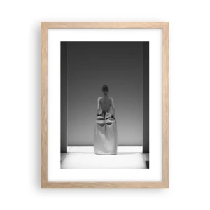 Plagát v ráme zo svetlého duba - Rafinovaná jednoduchosť - 30x40 cm
