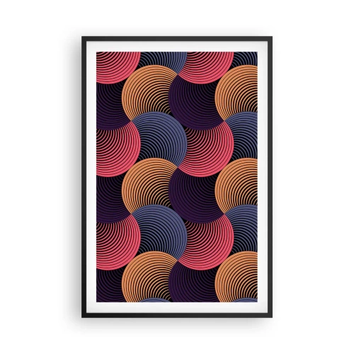 Plagát v čiernom ráme - V kruhovom rytme - 61x91 cm