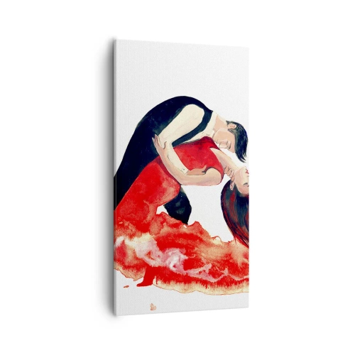 Obraz na plátne - Tango - zmyselná vlna - 55x100 cm