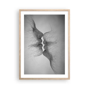Plagát v ráme zo svetlého duba - Bozk vetra - 50x70 cm